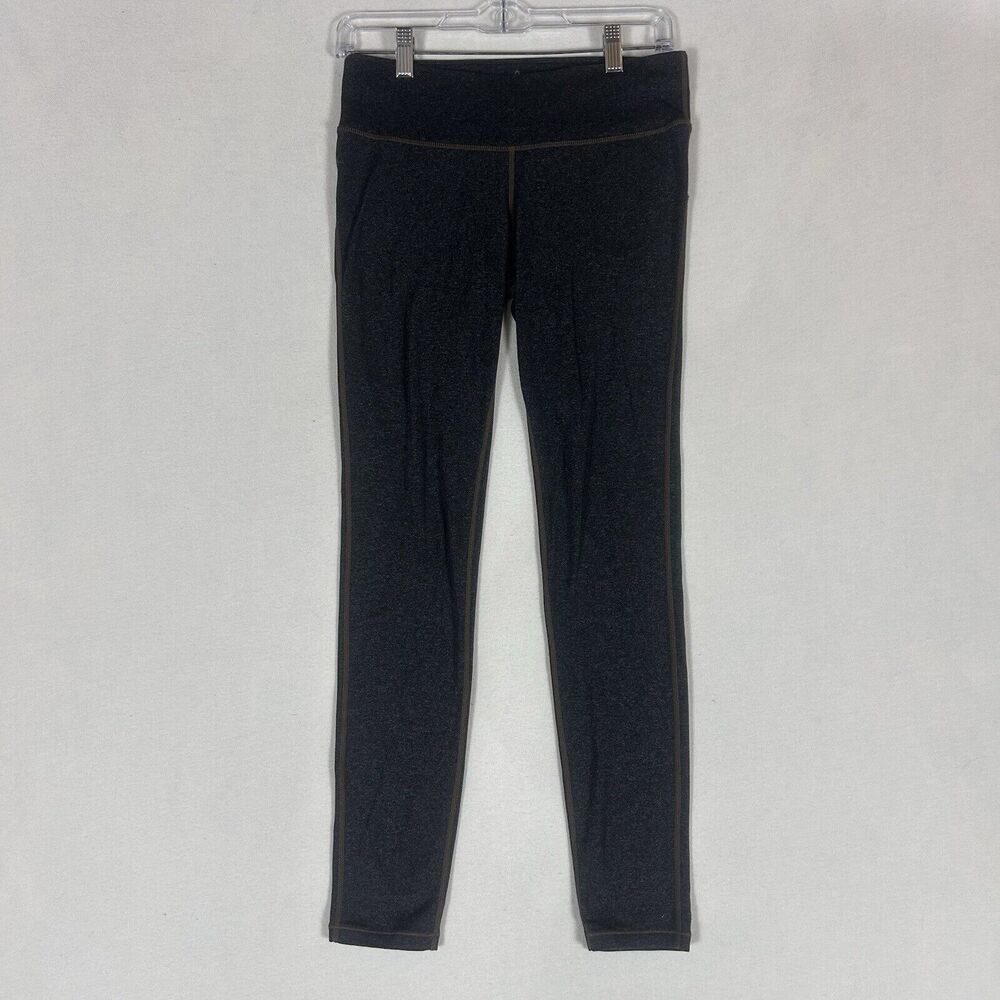 prAna Leggings Womens Small Gray Tight Ankle Stretch Performance Workout Gym Run